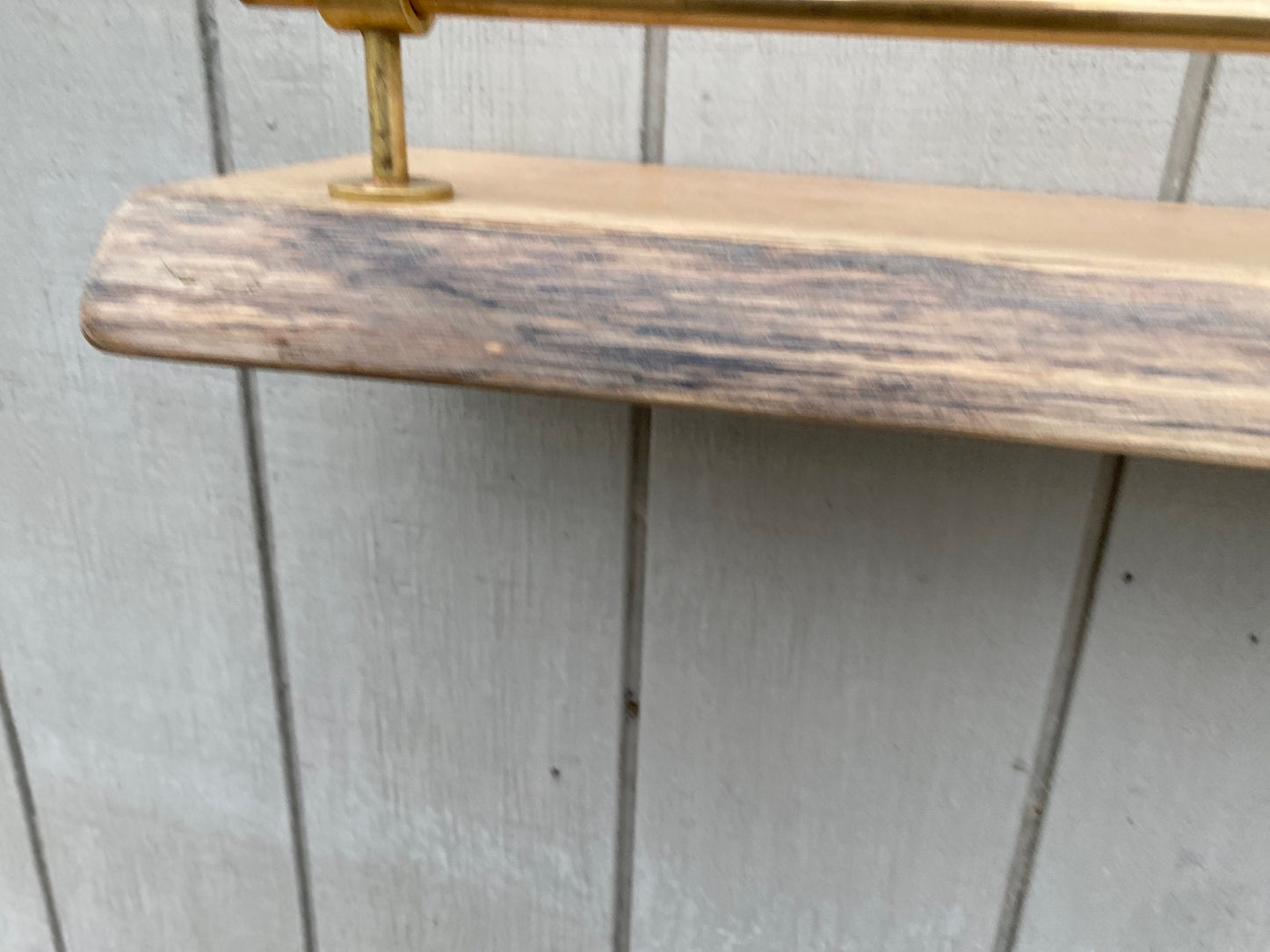 Floating Shelf with Brass Gallery Rail