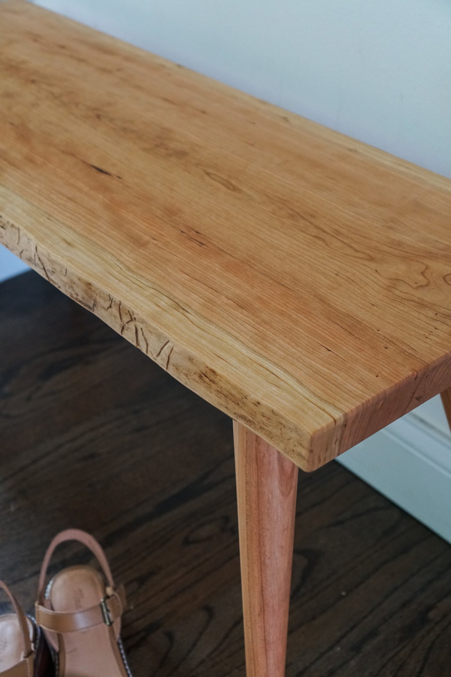 Wacker Bench | Modern Tapered Leg Bench