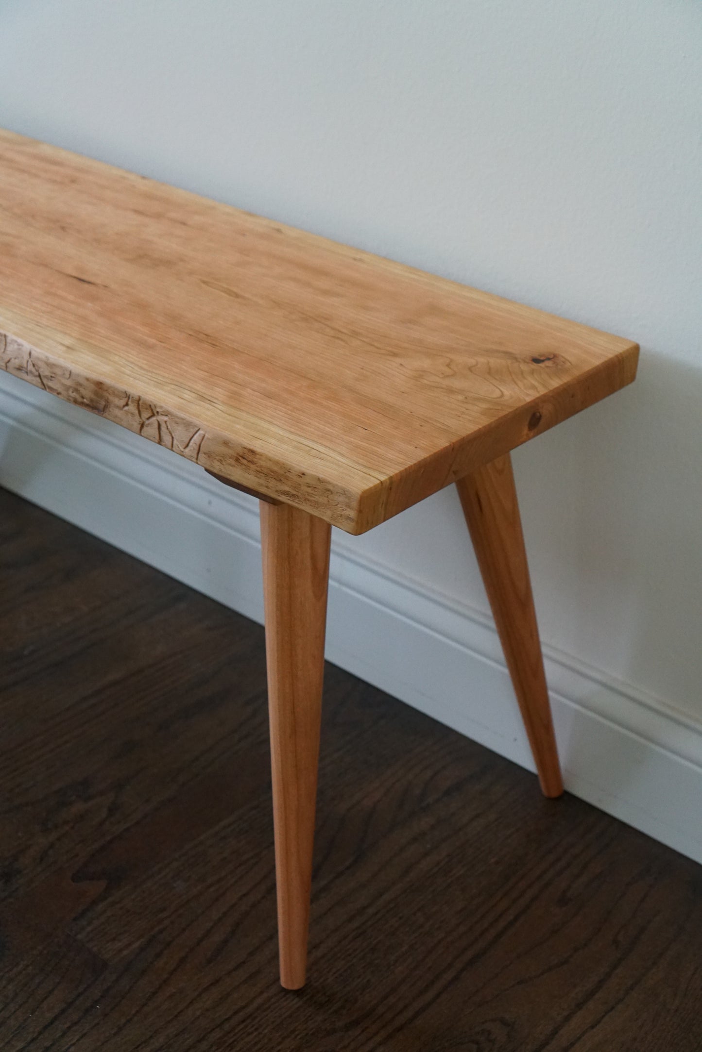 Wacker Bench | Modern Tapered Leg Bench