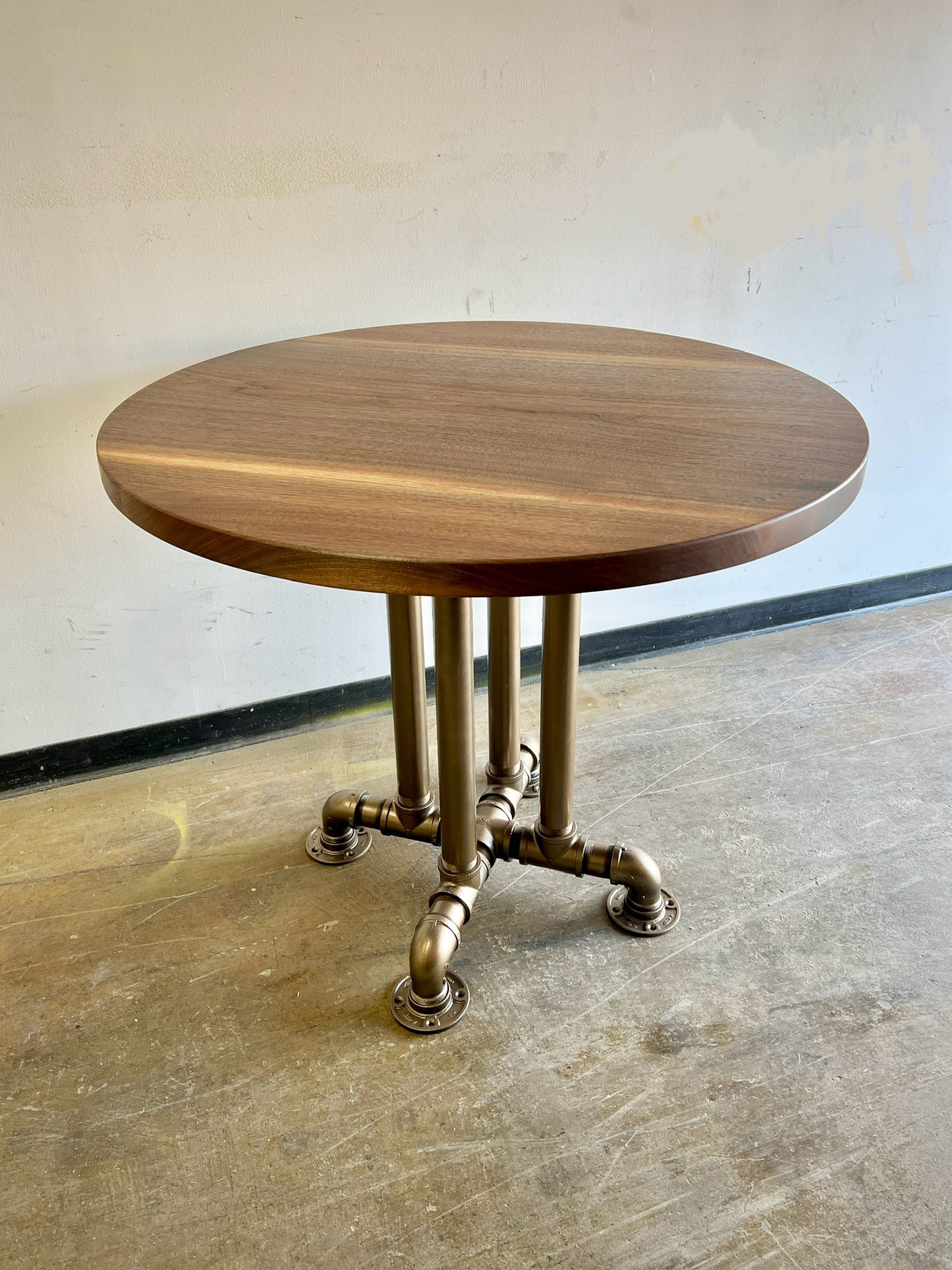 Large 72” Round Table - Solid Salvage Wood