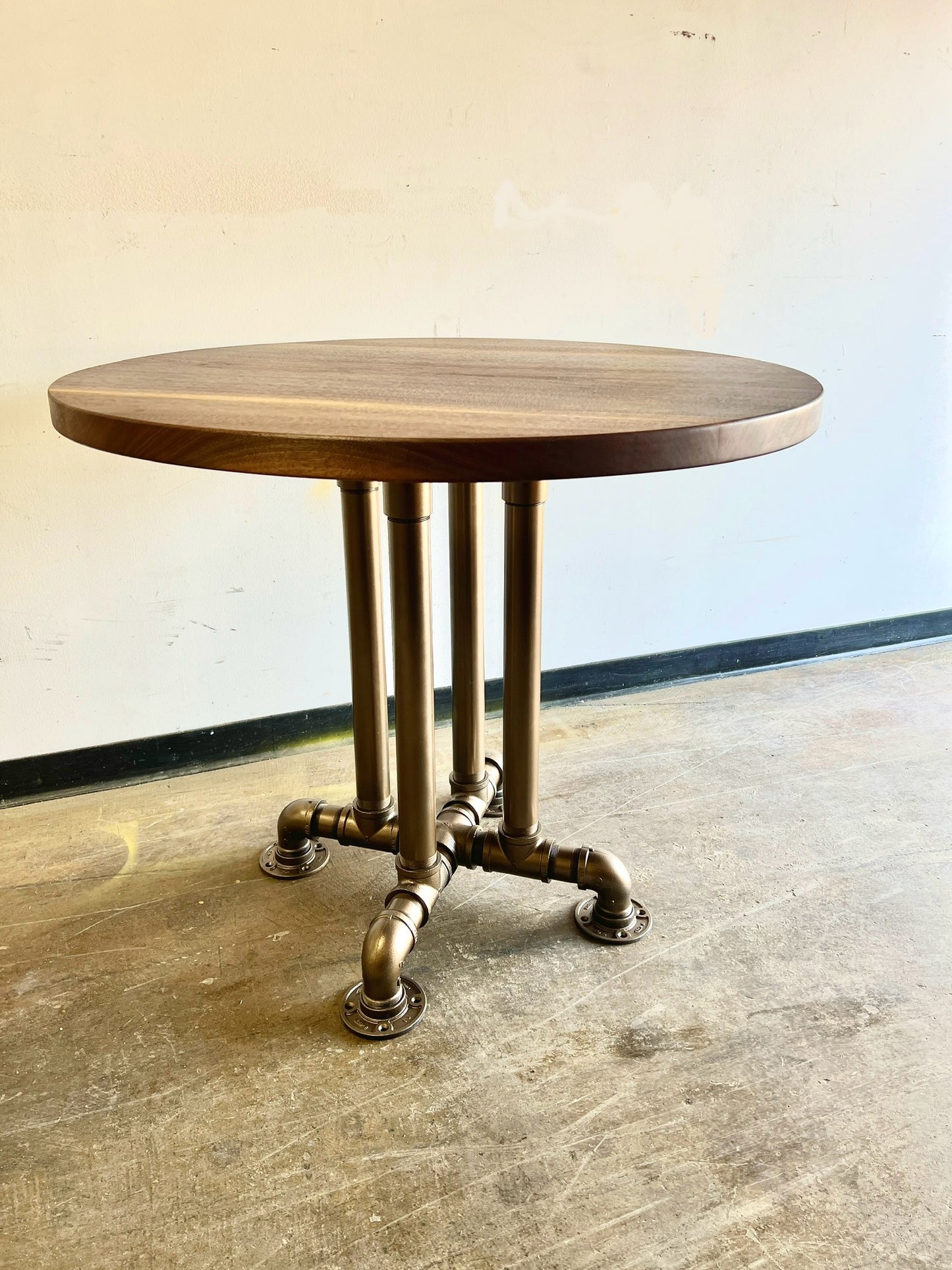 Large 72” Round Table - Solid Salvage Wood