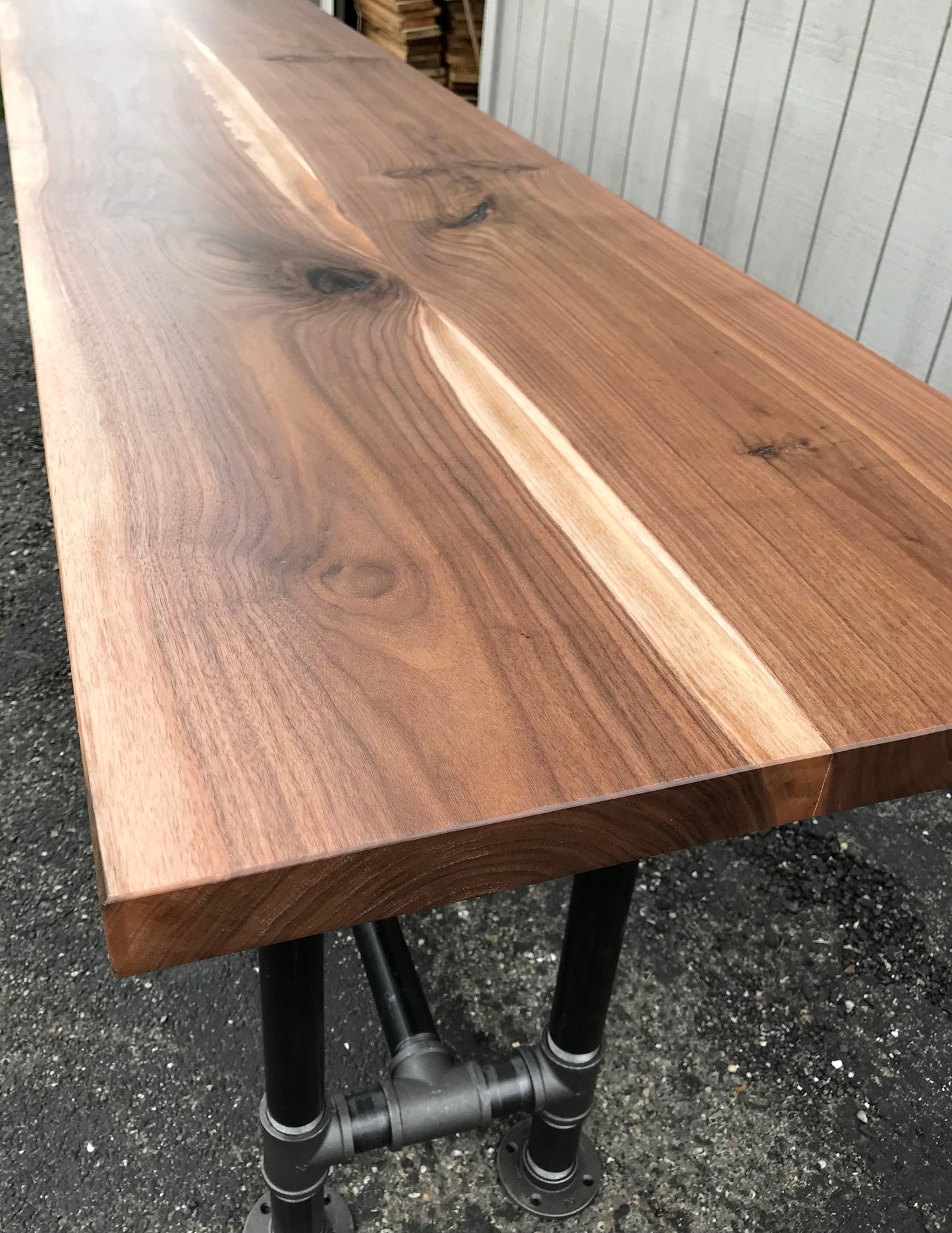 Black Walnut Slab Countertop Butcher Block Tabletop Only Reclaimed Counter Live Edge Walnut Bar Island