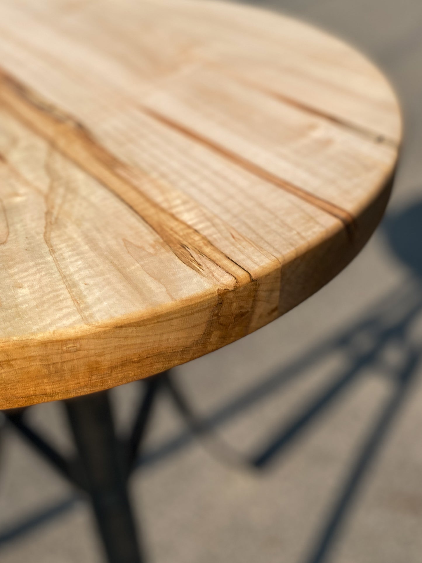 Round Maple Table