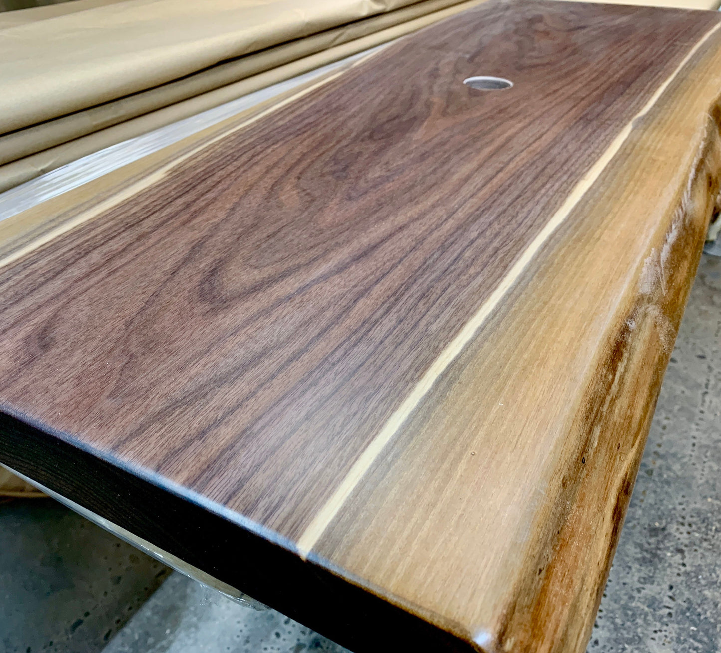 Floating Vanity Shelf, Counter for Basin Sink, Wall Mounted Floating Vessel Sink, Walnut Floating Shelf, Basin Sink Vanity