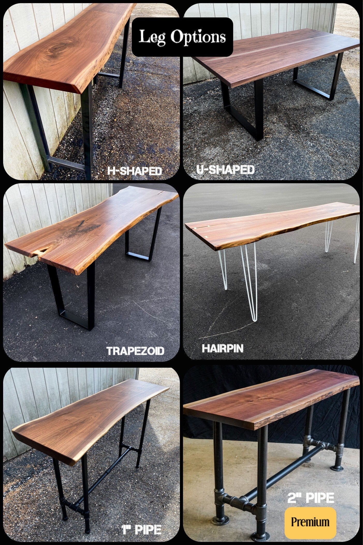 Walnut Sofa Table with Drink Rail