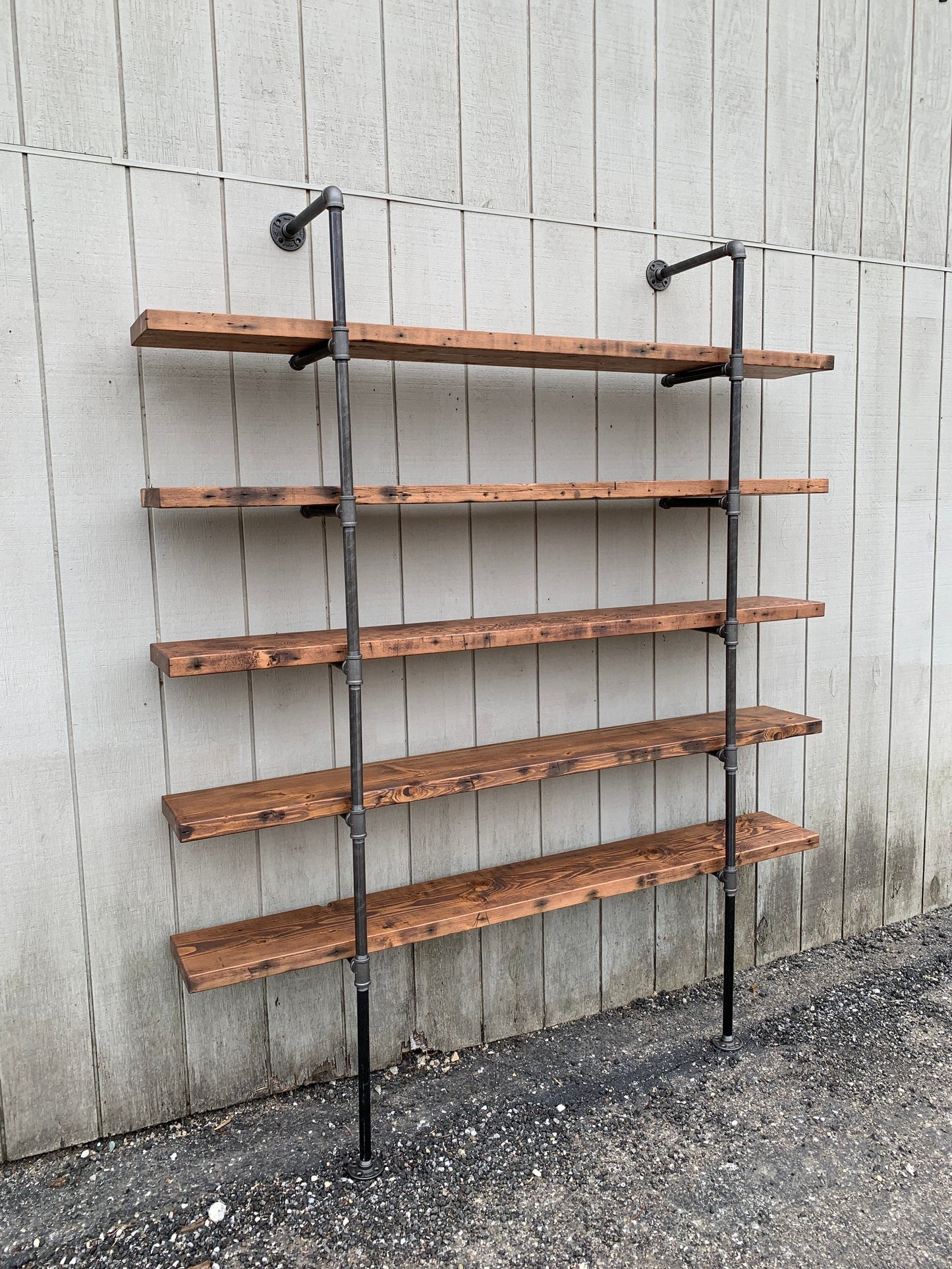 Hemingway Wall Mounted Floor to Ceiling Bookshelf
