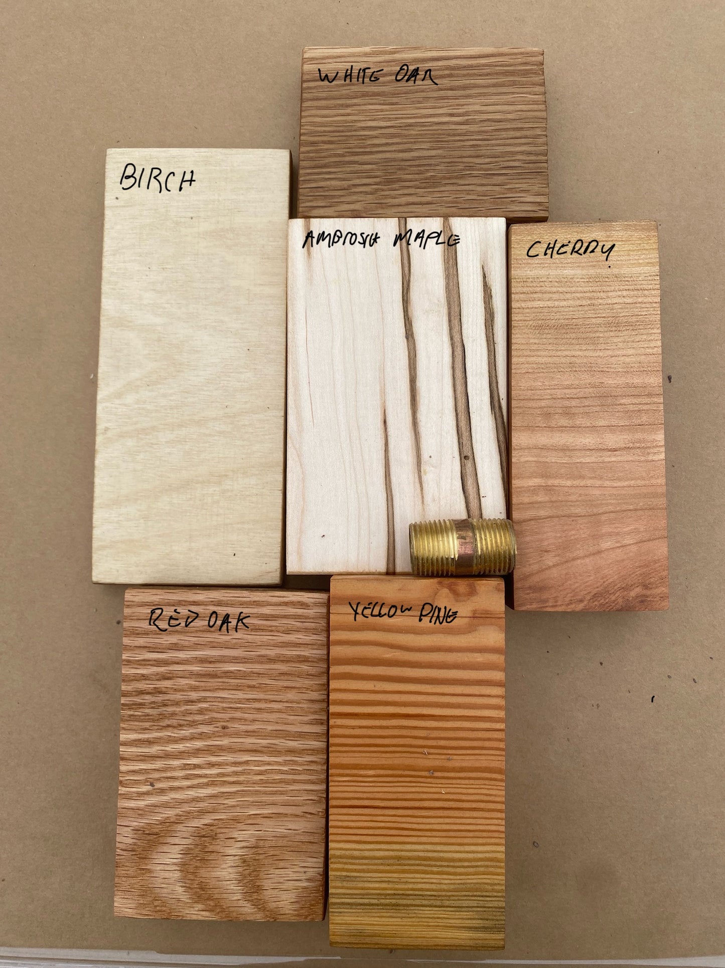 Physical Finish Samples - Wood Sample Swatches