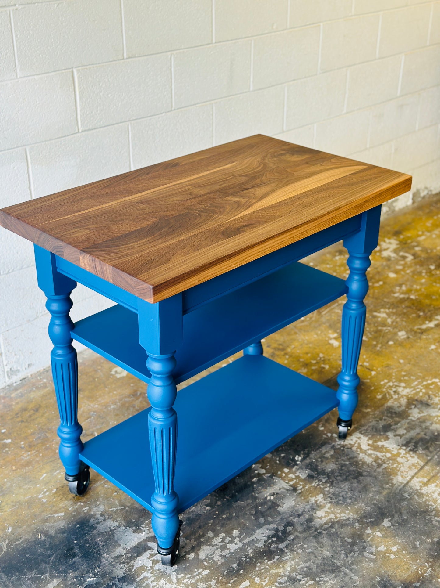 The Cleaver Block Island | Maple Butcher Block Kitchen Island — Handcrafted Reclaimed Urban Wood, Made to Order