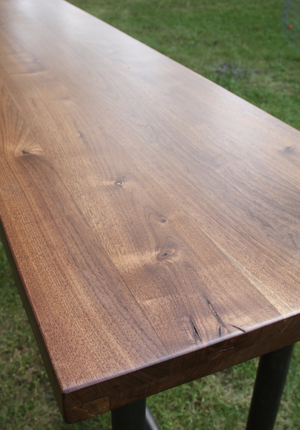 Black Walnut Slab Countertop Butcher Block Tabletop Only Reclaimed Counter Live Edge Walnut Bar Island