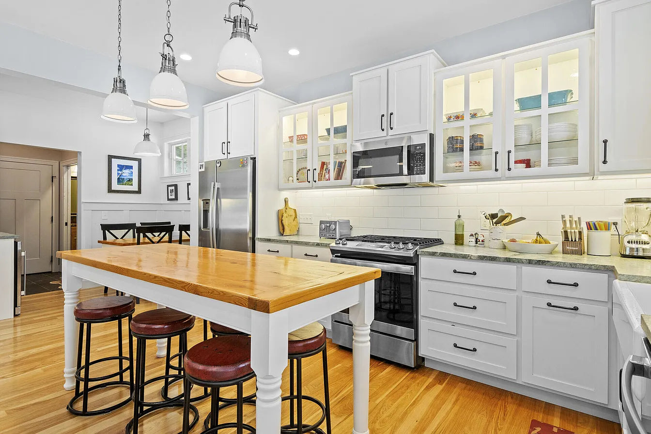 The Cleaver Block Island | Maple Butcher Block Kitchen Island — Handcrafted Reclaimed Urban Wood, Made to Order