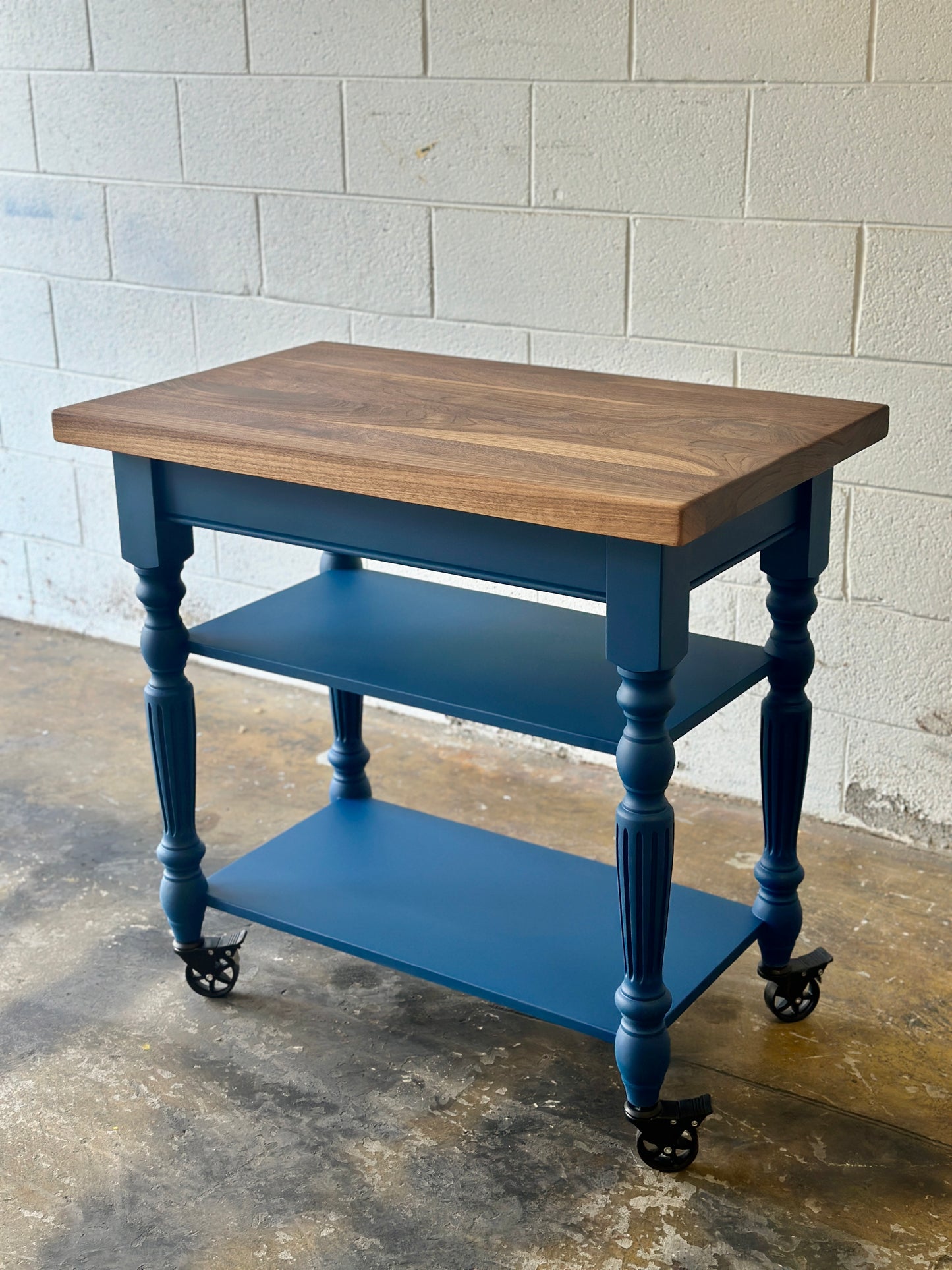 The Cleaver Block Island | Maple Butcher Block Kitchen Island — Handcrafted Reclaimed Urban Wood, Made to Order