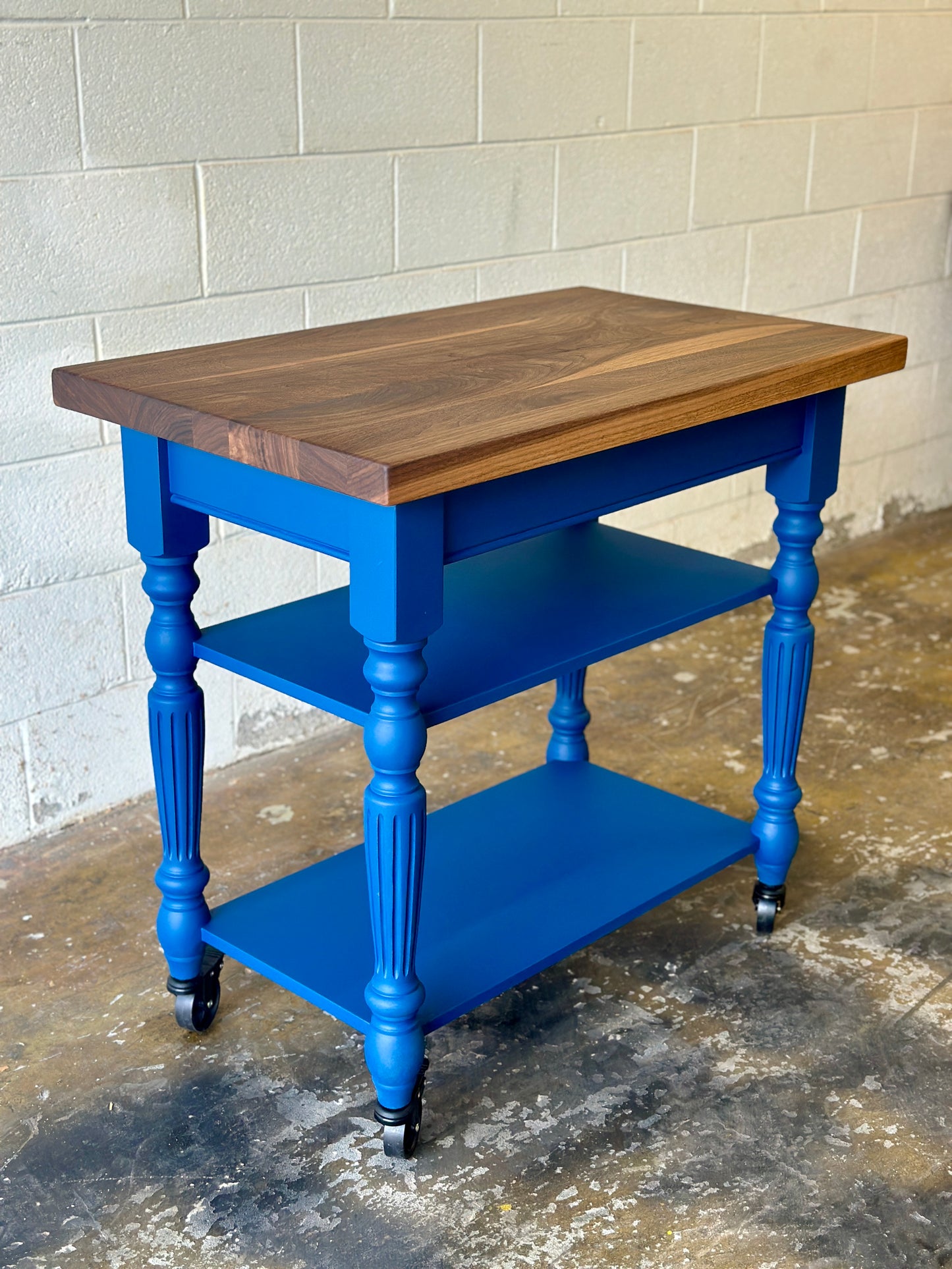 The Cleaver Block Island | Maple Butcher Block Kitchen Island — Handcrafted Reclaimed Urban Wood, Made to Order