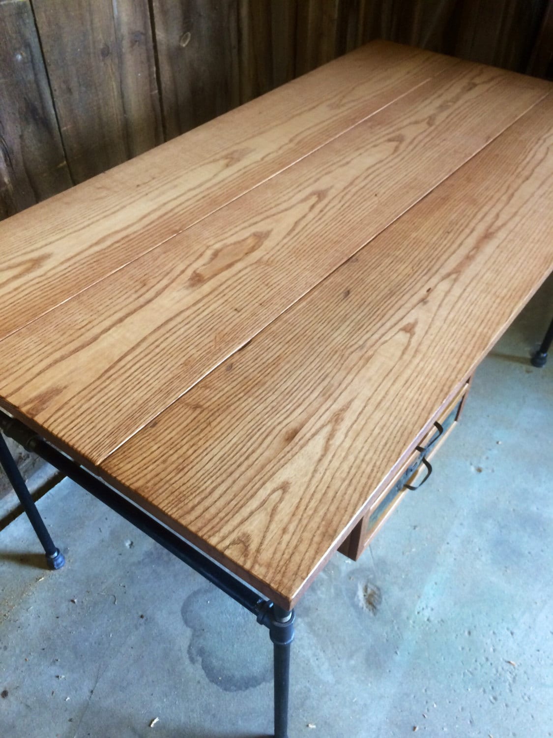Butcher Block Desk, Industrial Desk, Custom Desk, Rustic Desk, Modern Drawers