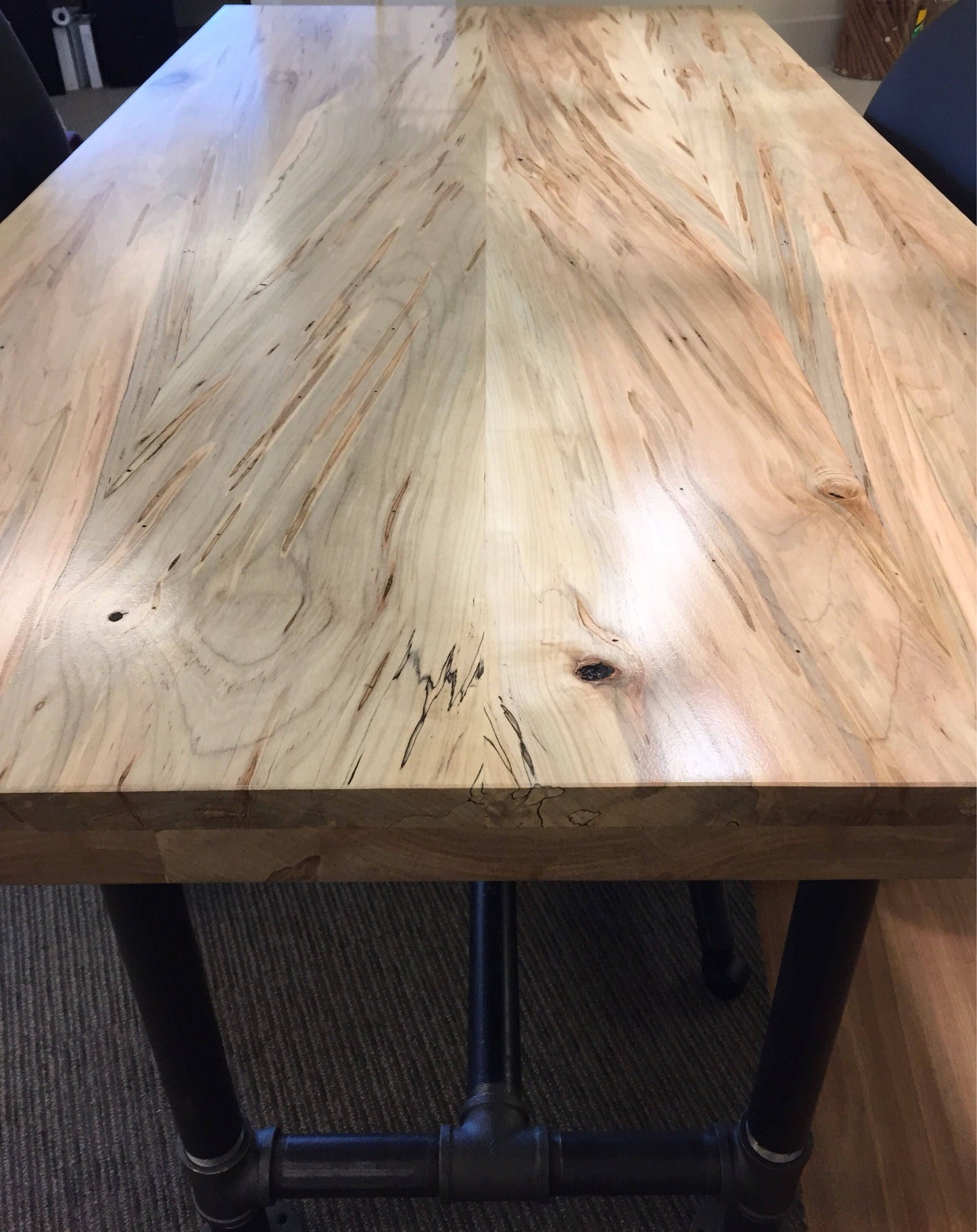 Rustic Dining Table, Solid wood Custom Bar Table-Reclaimed Wood & Steel
