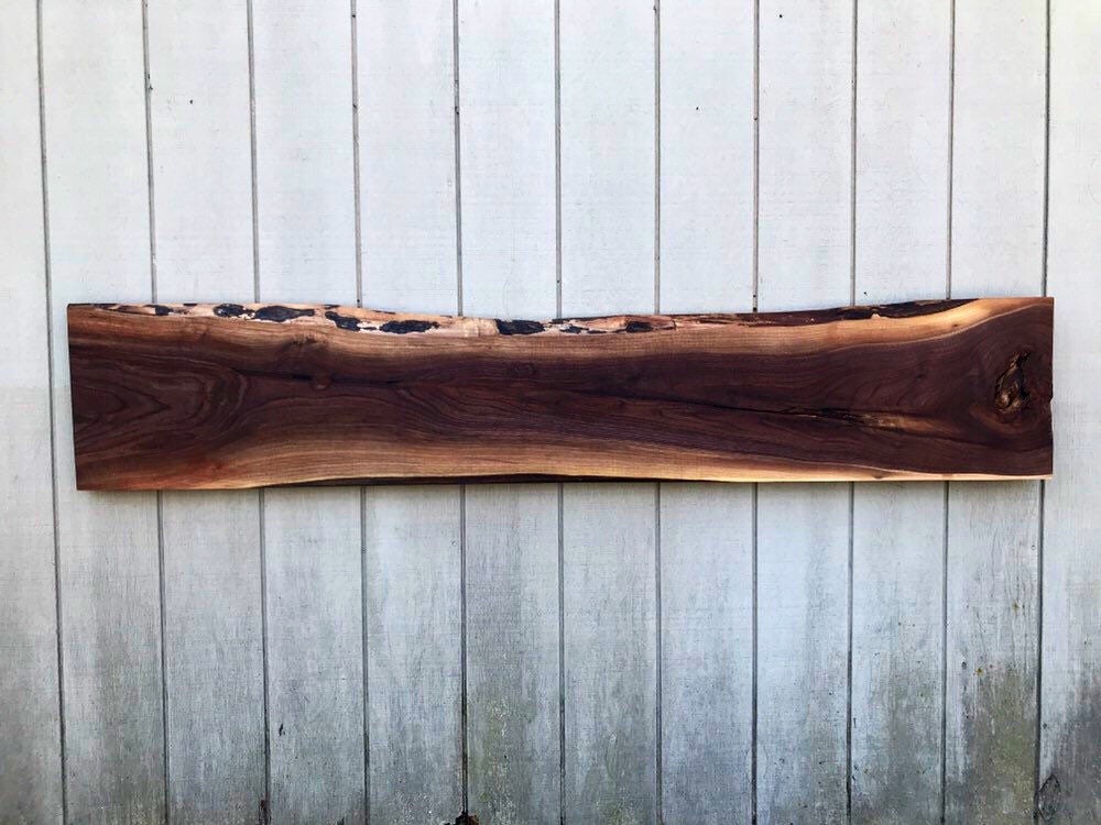 Live Edge Slab Headboard, Rustic Barn Wood Headboard  with Raw Edge, King, Queen, Double, Single, Twin Bed Headboard