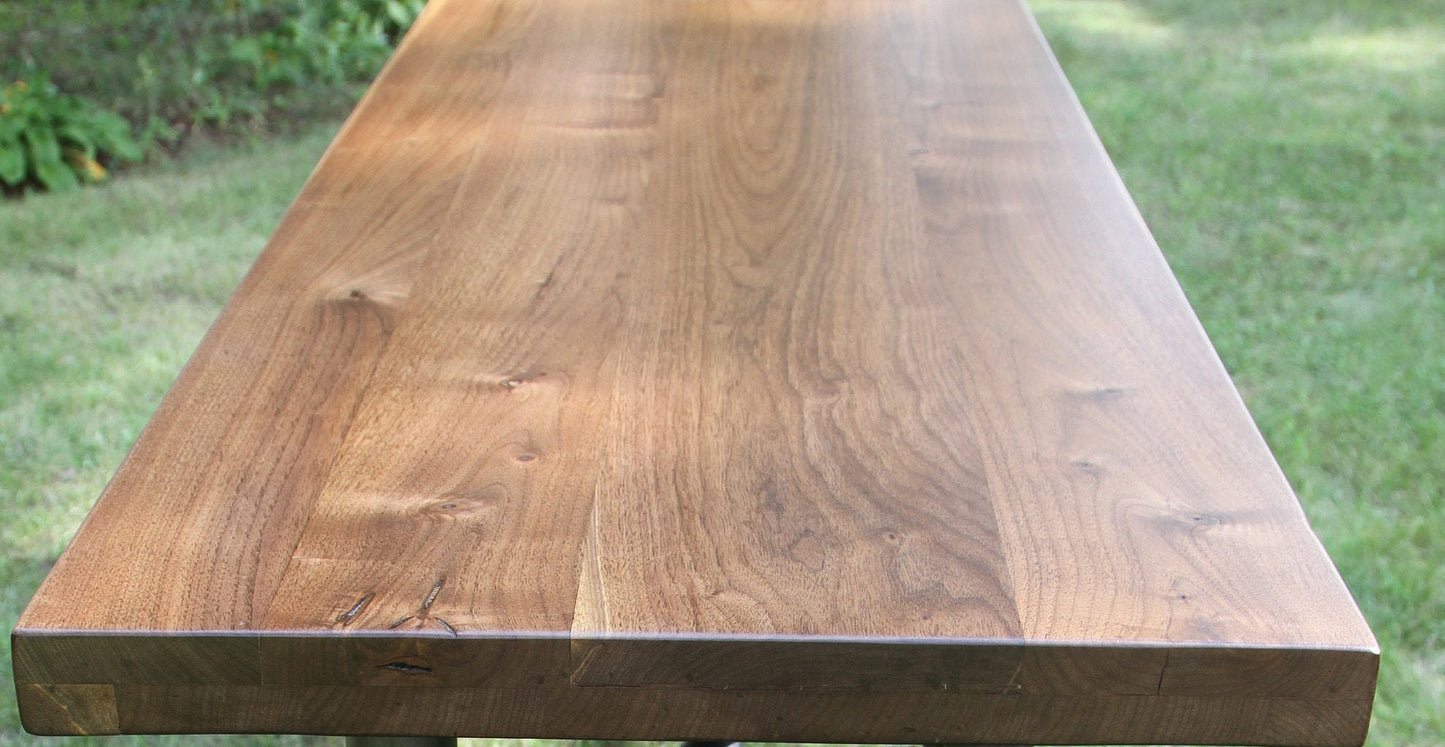 Custom Waterfall Countertop: Kitchen Island Extension Wood