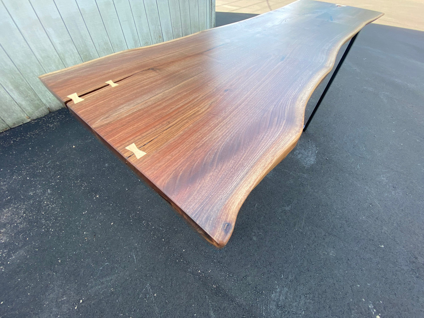 Handcrafted Walnut Wood Countertop: Raw Edge Bar Top - USA Made