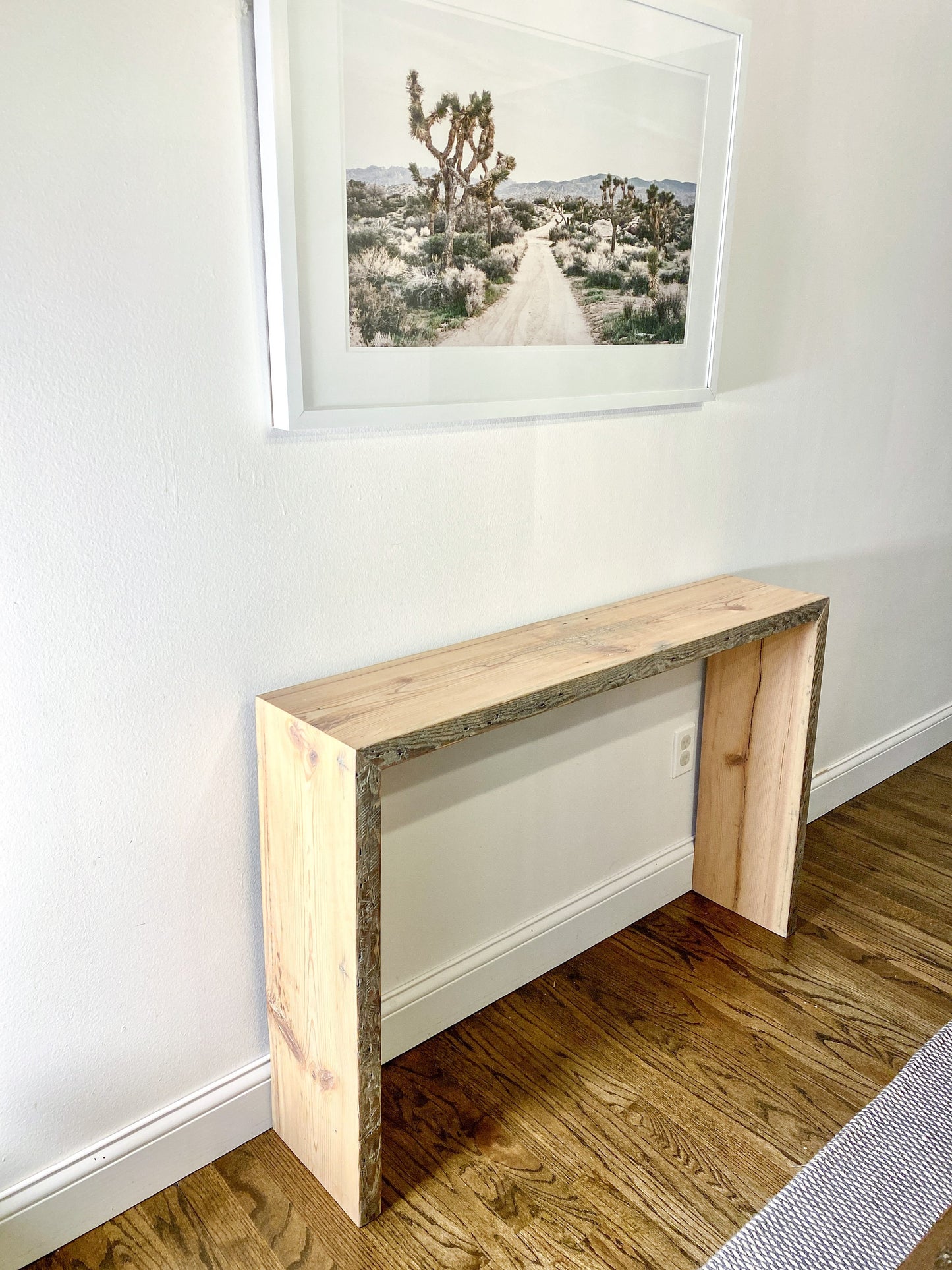 Reclaimed Wood Console Table: Minimalist Entry or Sofa Table