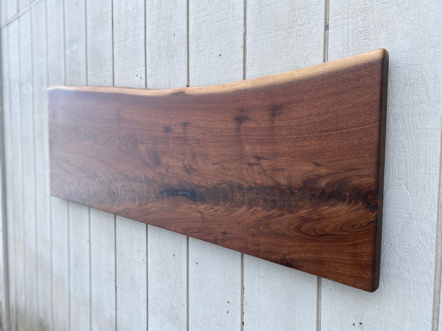 Live Edge Slab Headboard, Rustic Barn Wood Headboard  with Raw Edge, King, Queen, Double, Single, Twin Bed Headboard