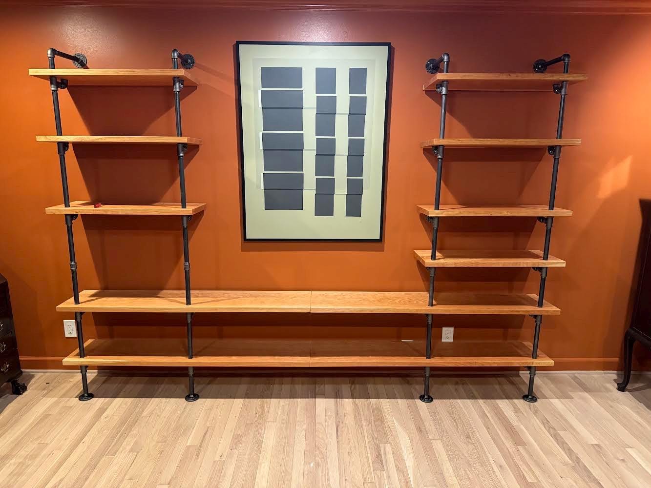 The Sinclair | Industrial Reclaimed Wood Shelving Unit