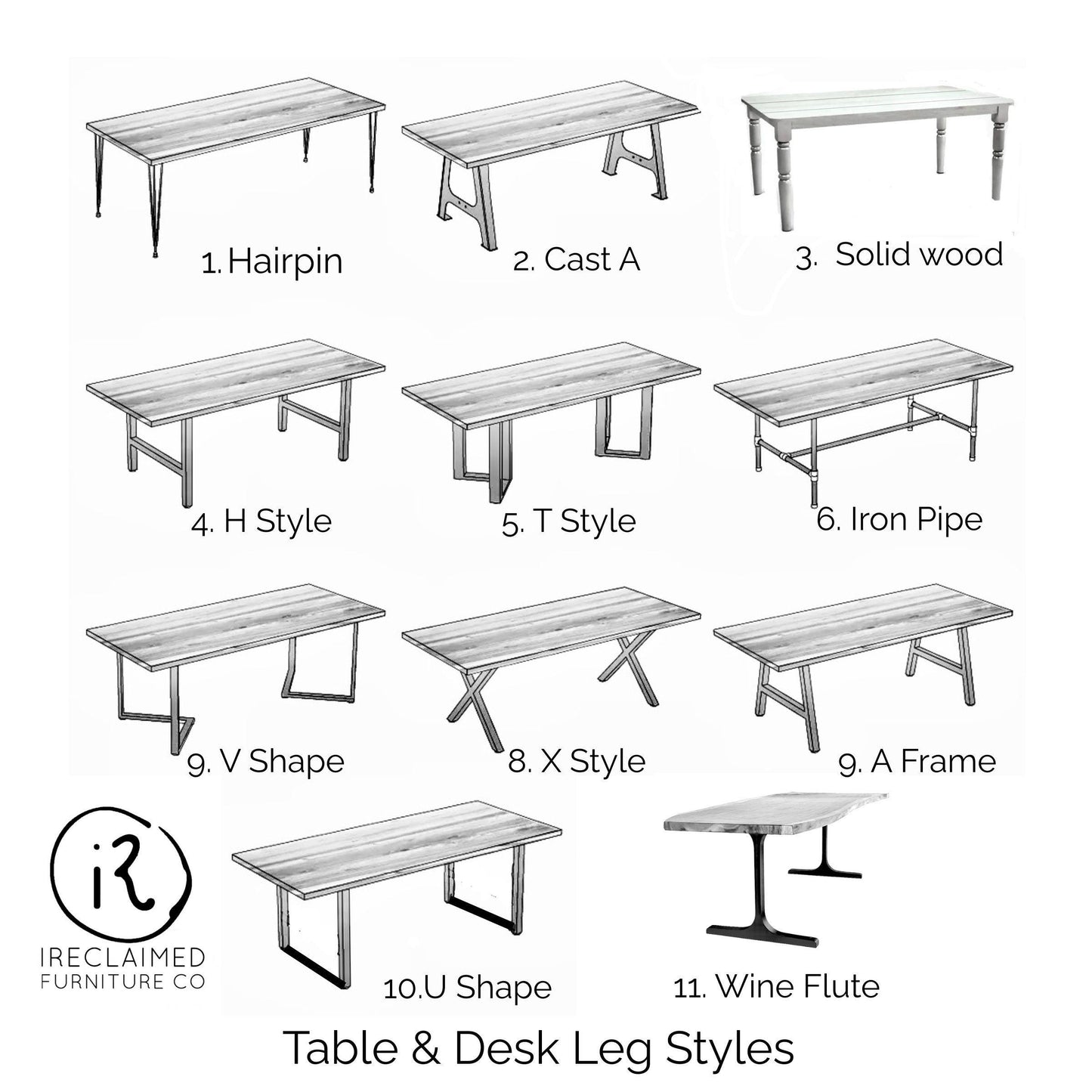 Pedestal Table Restaurant With Natural finish | Custom Sizes | Bar, Counter or Dining Height