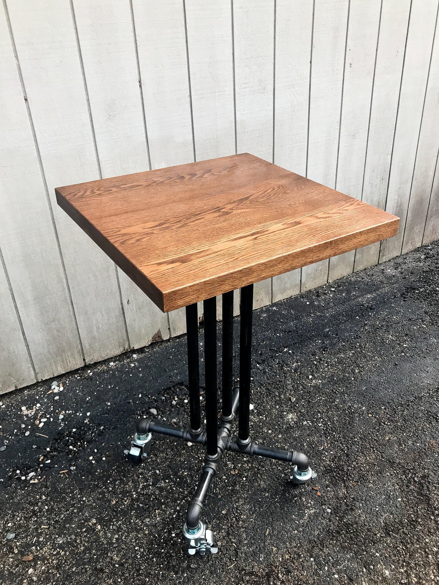 Pedestal Table Restaurant With Natural finish | Custom Sizes | Bar, Counter or Dining Height