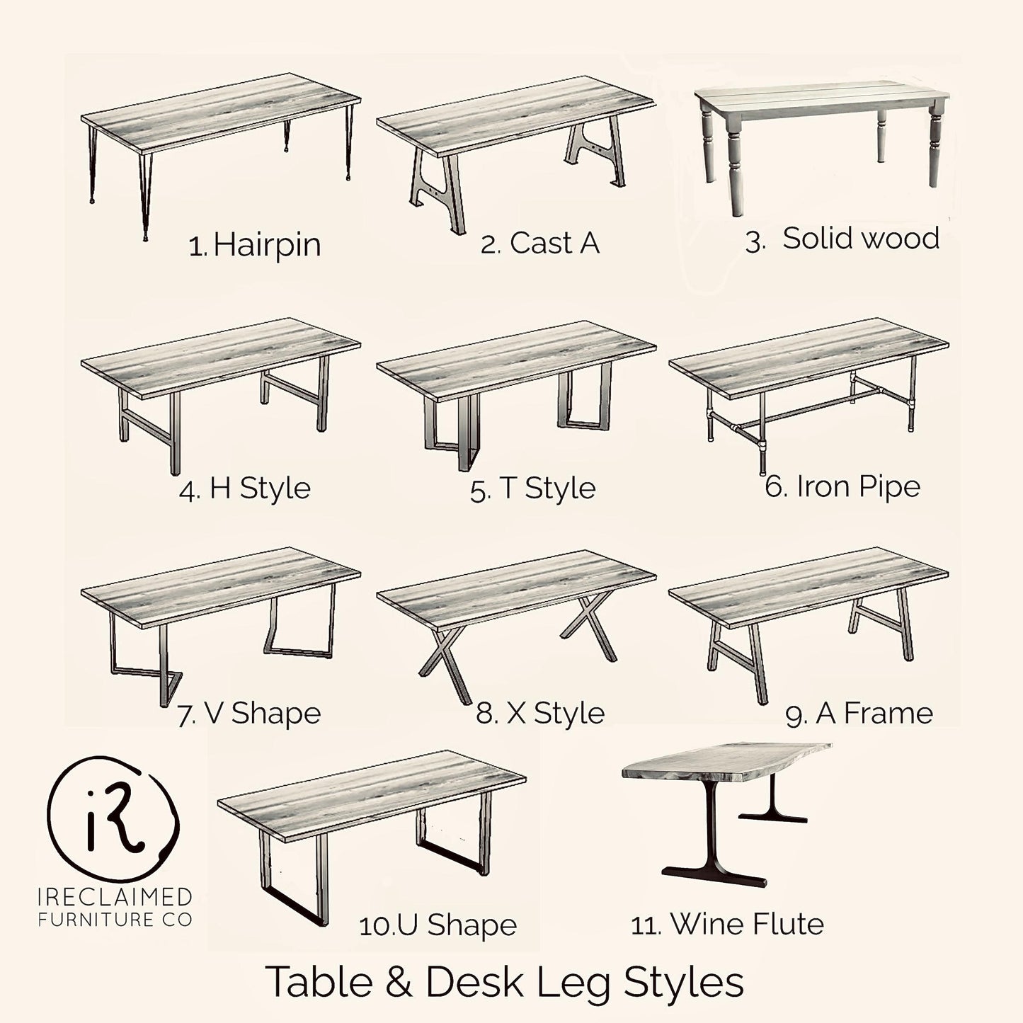 Custom Solid Wood Industrial Office Desk Standing Desk Shared Workspace Rustic Modern Drawers