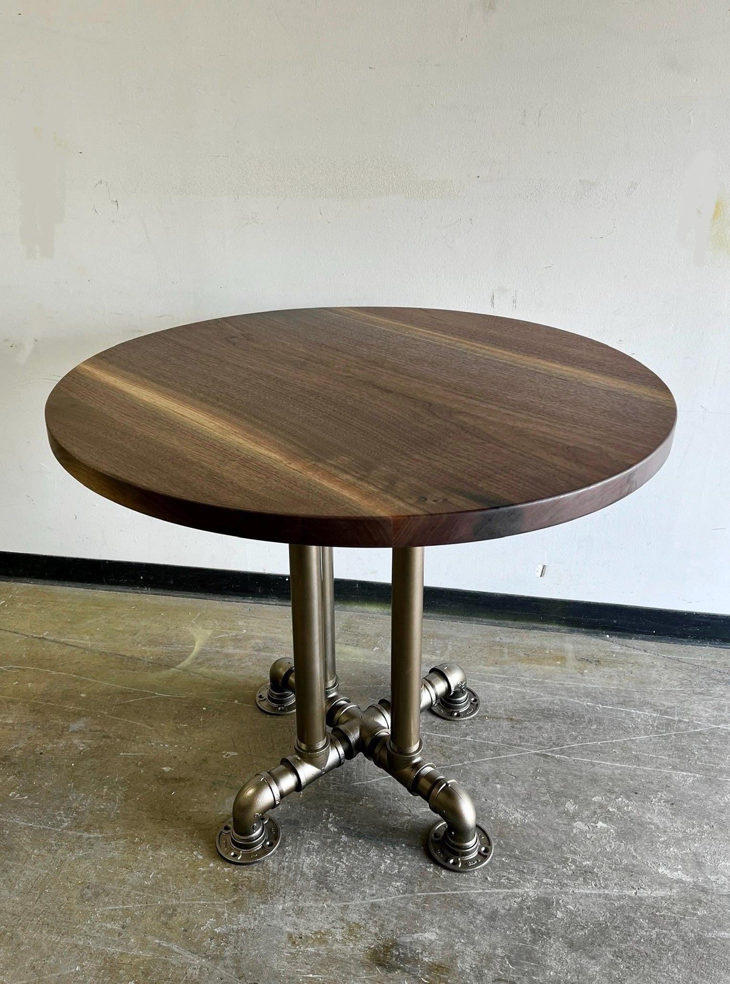 The Halsted | Round Solid Wood Dining Table: Maple, Oak, Walnut, Reclaimed Wood