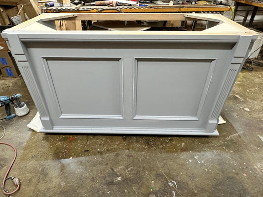 Reclaimed Wood Reception Desk, Custom Store Counter
