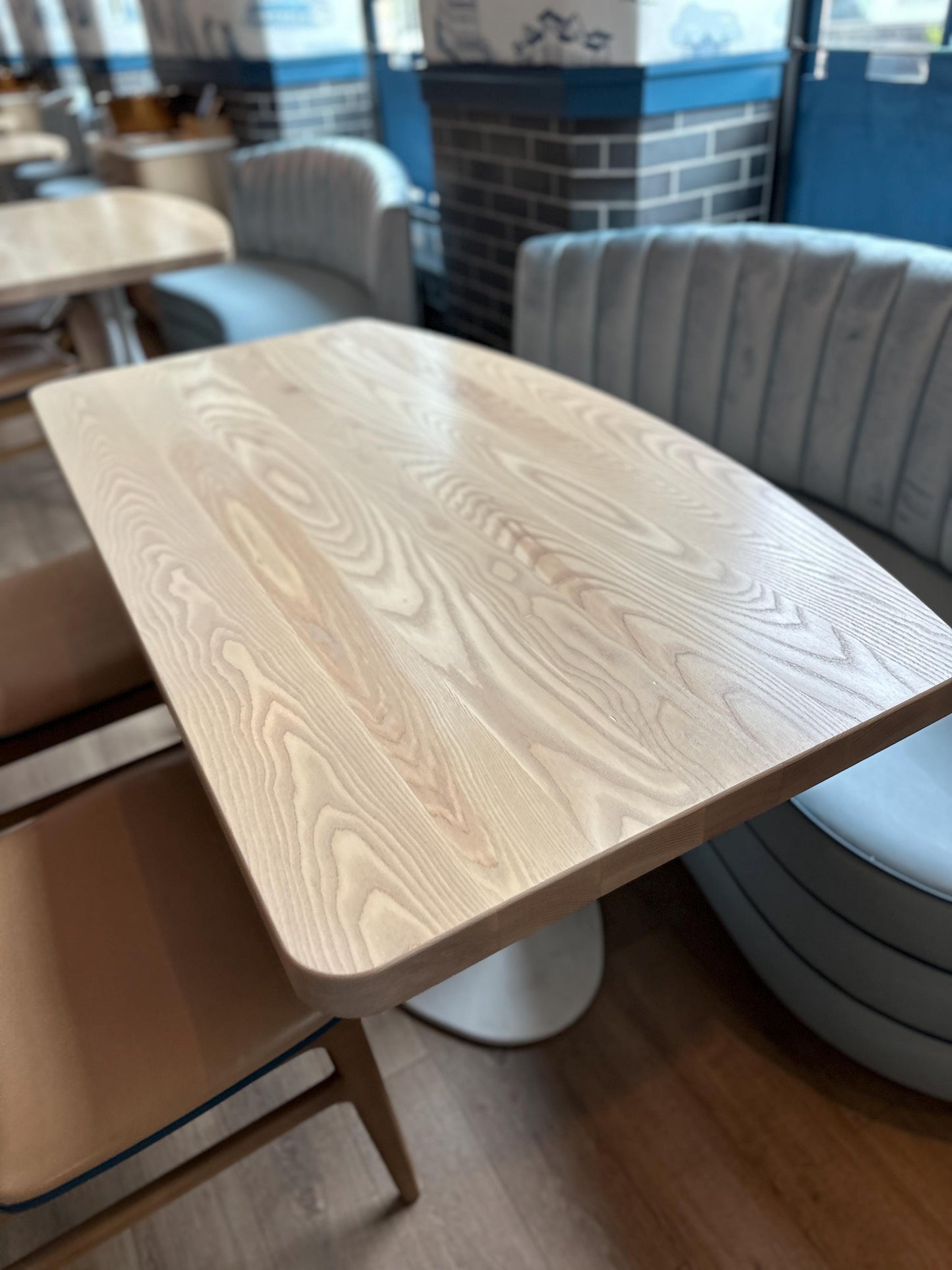 Custom Wood Restaurant Table  Oak, Walnut, Maple, Reclaimed Commercial Dining Top
