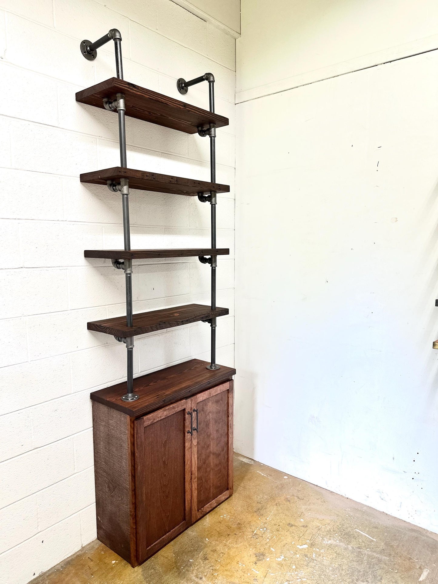 The Sinclair | Industrial Reclaimed Wood Shelving Unit