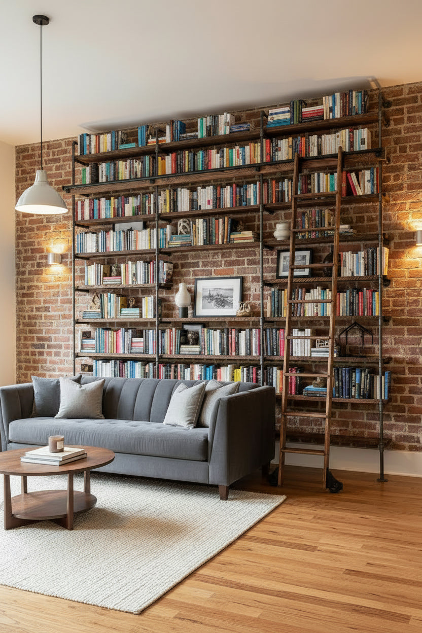 The Sinclair | Industrial Reclaimed Wood Shelving Unit