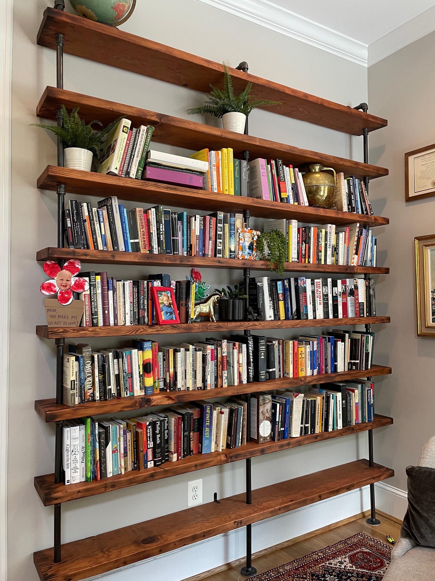 The Sinclair | Industrial Reclaimed Wood Shelving Unit
