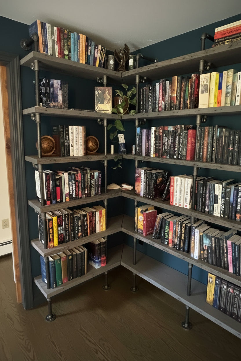 The Sinclair | Industrial Reclaimed Wood Shelving Unit