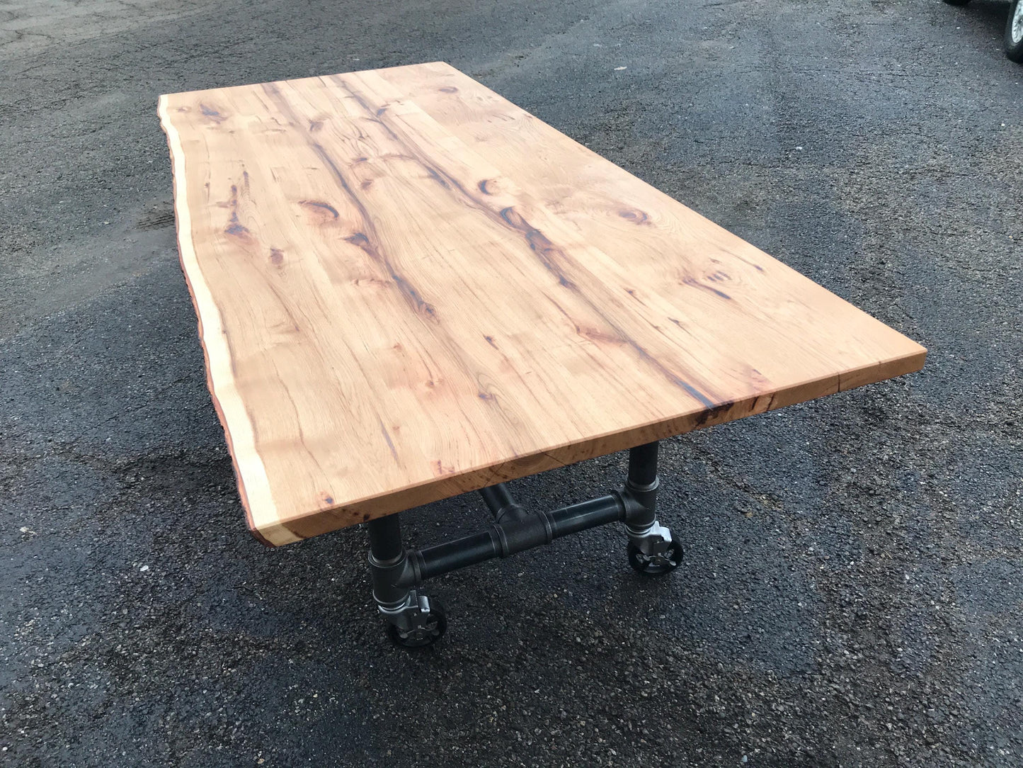 Rustic Dining Table, Solid wood Custom Bar Table-Reclaimed Wood & Steel