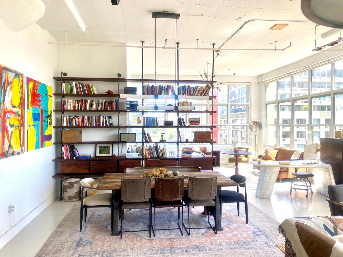 The Sinclair | Industrial Reclaimed Wood Shelving Unit