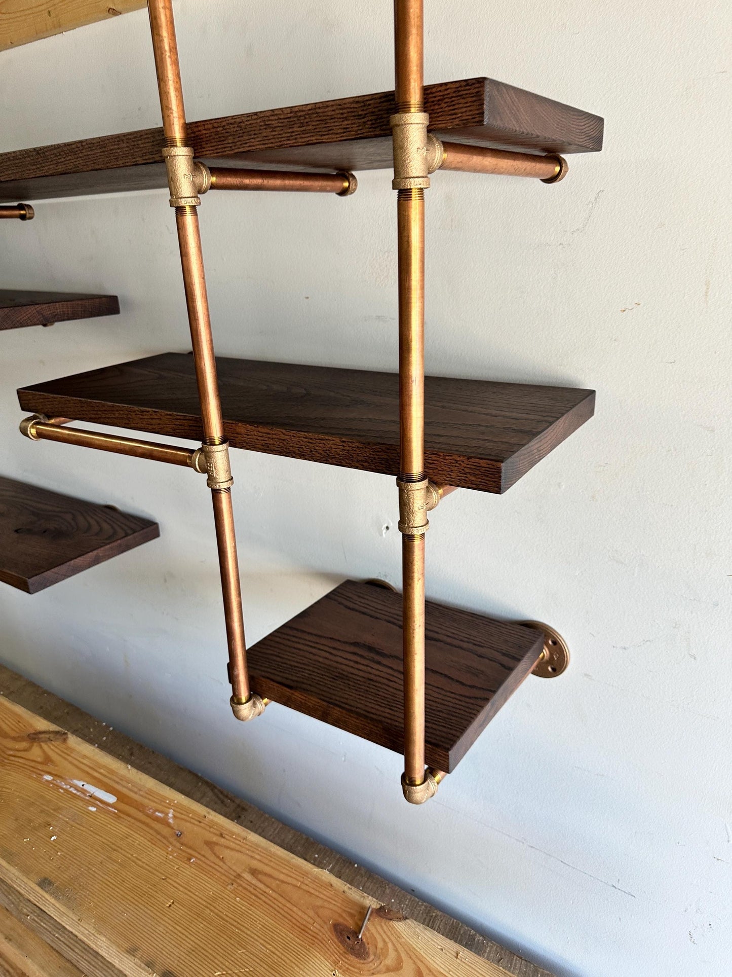 Custom Pipe Finish Color for Industrial Shelving / Table / Desk