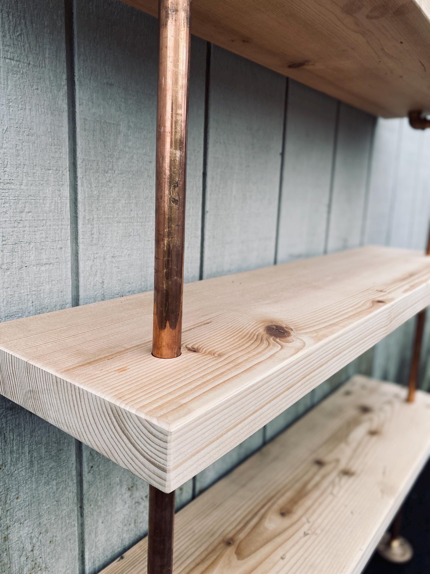 Custom Pipe Finish Color for Industrial Shelving / Table / Desk