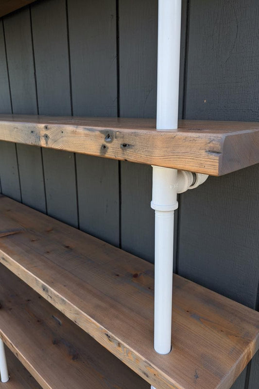 Custom Pipe Finish Color for Industrial Shelving / Table / Desk