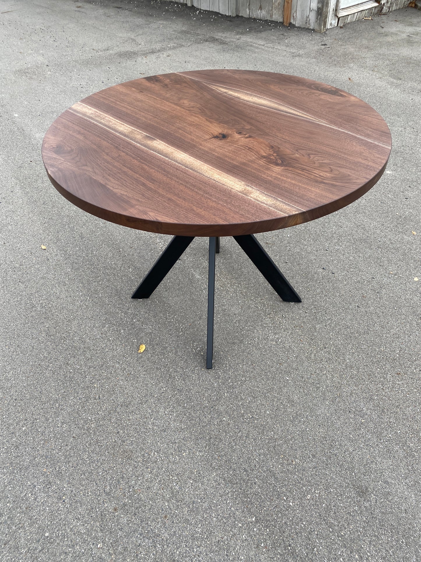 Round Walnut Table